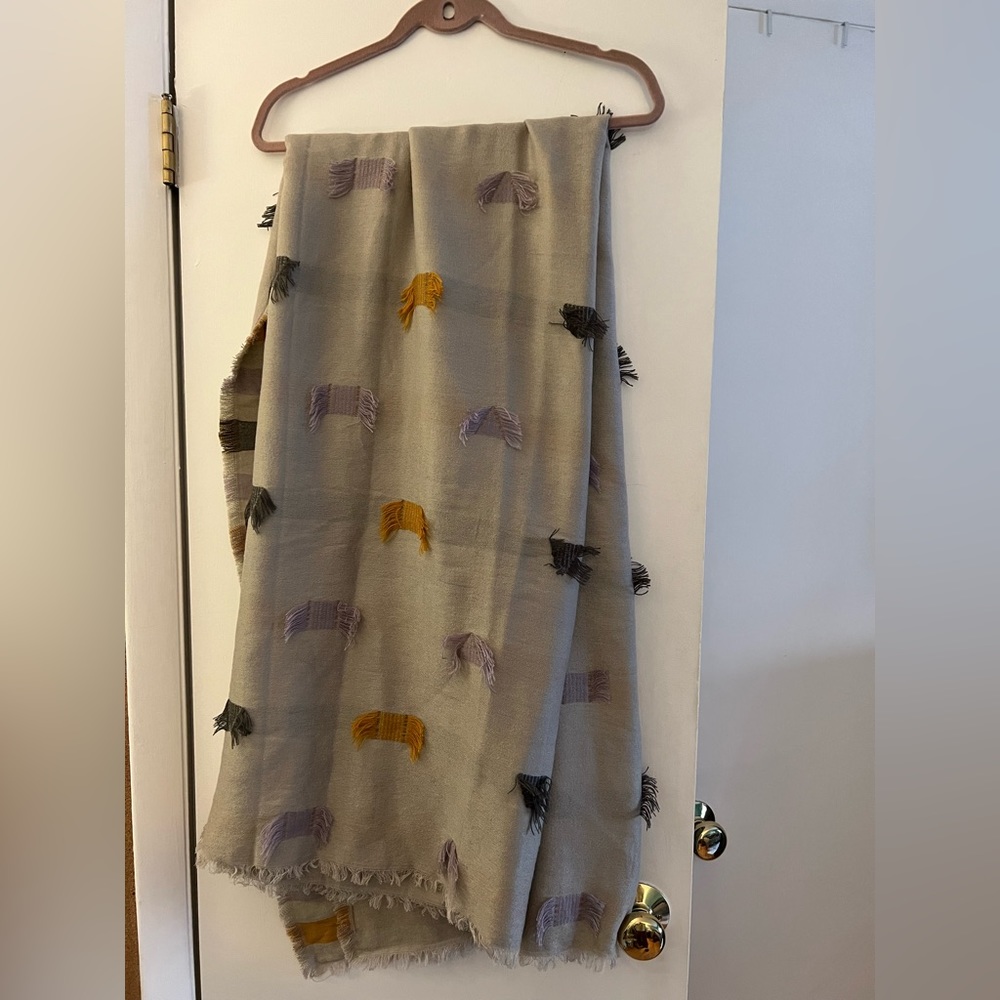 Reversible madewell blanket scarf